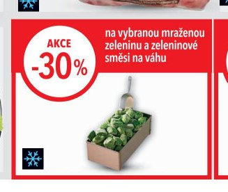 na vybranou mraženou zeleninu a zeleninové směsi na váhu