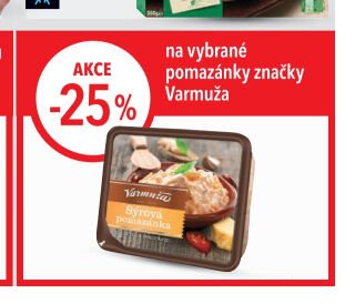 na vybrané pomazánky značky Varmuža