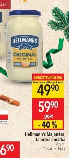 Hellmann's Majonéza, Tatarská omáčka 405 ml