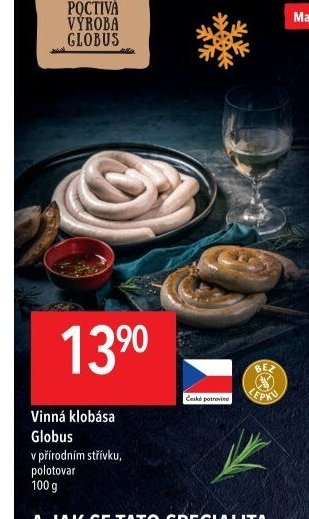 Vinná klobása Globus