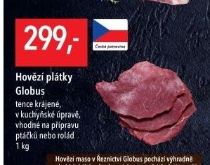Hovězí plátky Globus