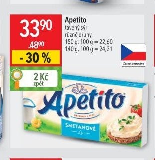Apetito tavený sýr