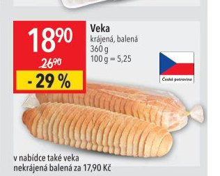 Veka krájená, balená