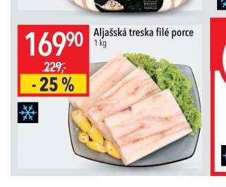 Aljašská treska filé porce