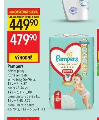 Pampers dětské pleny