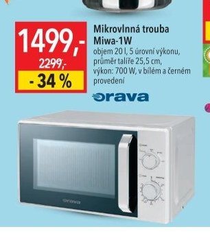 Mikrovlnná trouba Miwa-1W