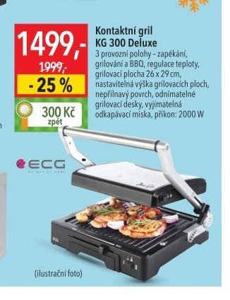 Kontaktní gril KG 300 Deluxe