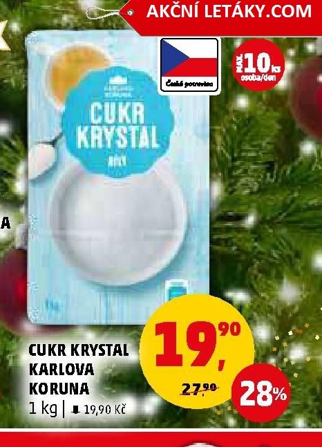 Cukr krystal Karlova Koruna 1 kg