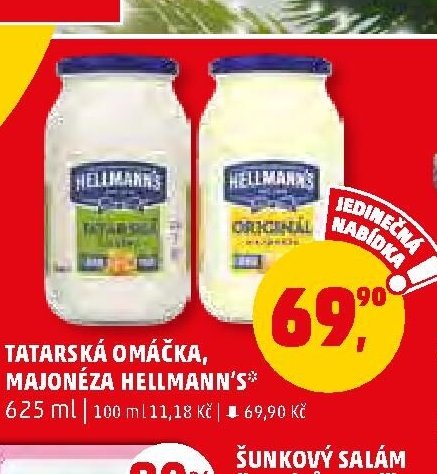Tatarská omáčka, Majonéza Hellmann's 625 ml