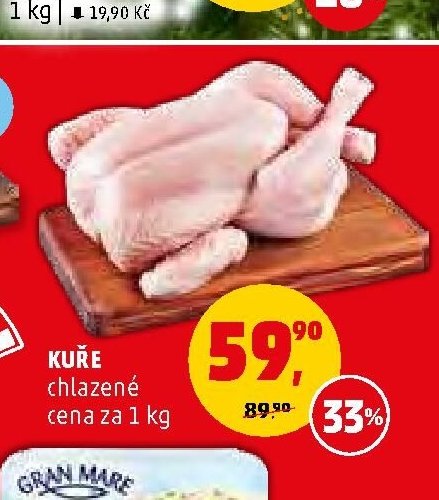 Kuře chlazené cena za 1 kg