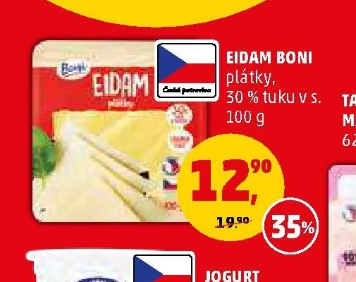 Eidam Boni 30 % tuku v s. 100 g
