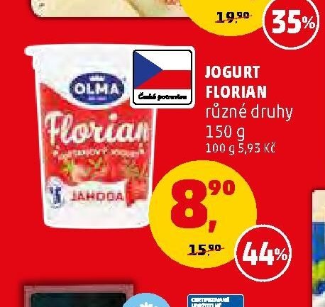 Jogurt Florian různé druhy 150 g