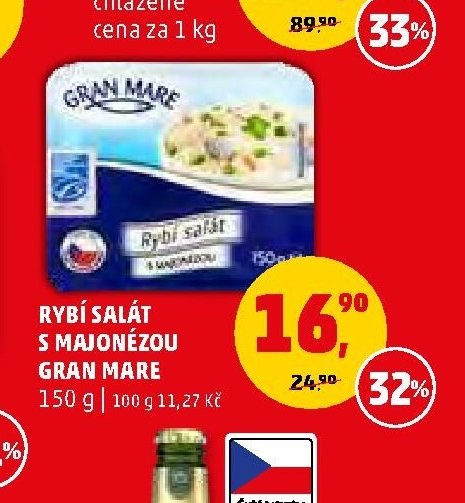 Rybí salát s majonézou Gran Mare 150 g