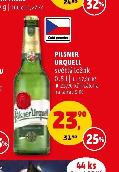 Pilsner Urquell světlý ležák 0,5 l