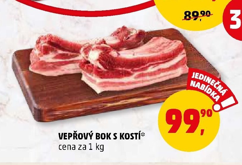 VEPŘOVÝ BOK S KOSTÍ