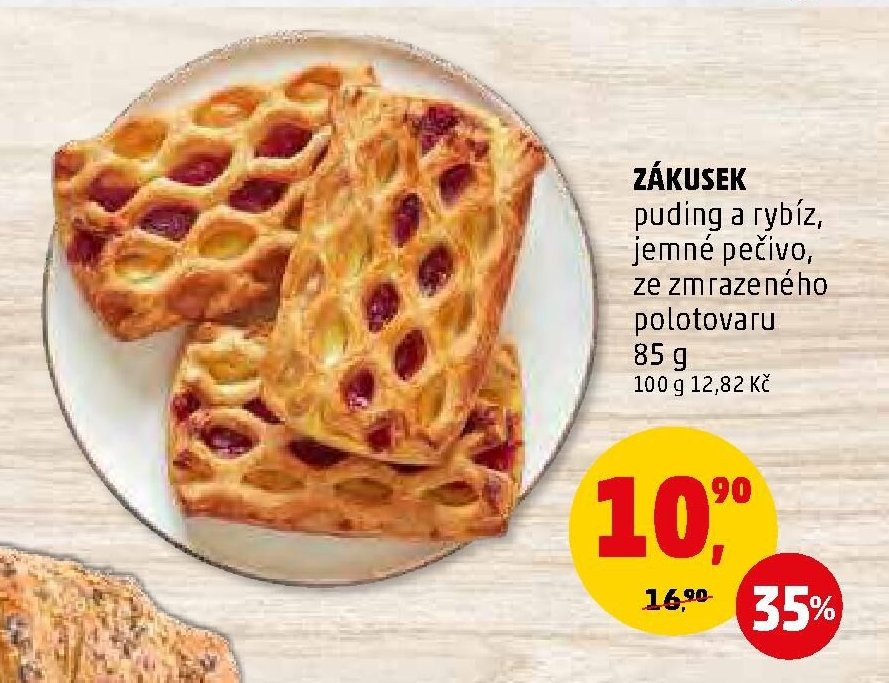 ZÁKUSEK puding a rybíz