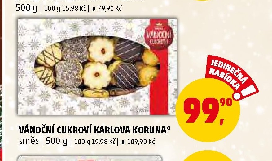 VÁNOČNÍ CUKROVÍ KARLOVA KORUNA