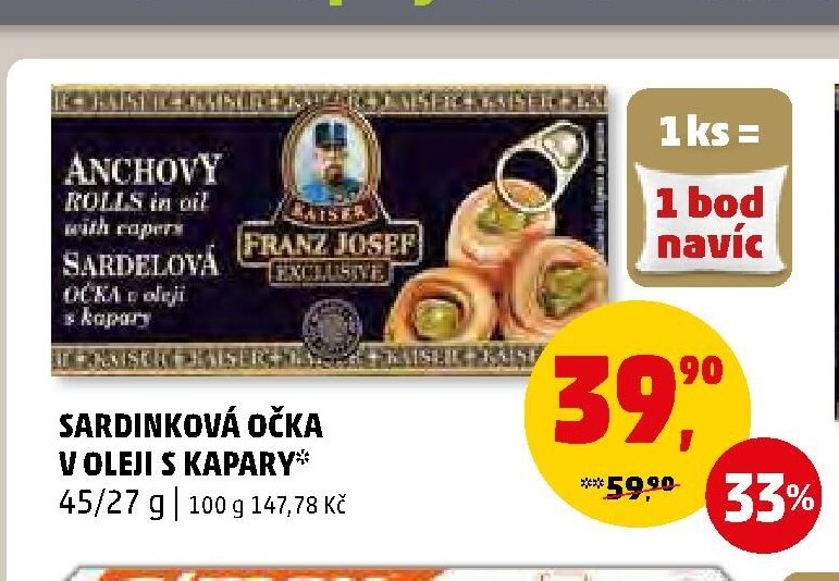 Sardinková očka v oleji s kapary