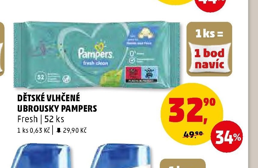 Dětské vlhčené ubrousky Pampers