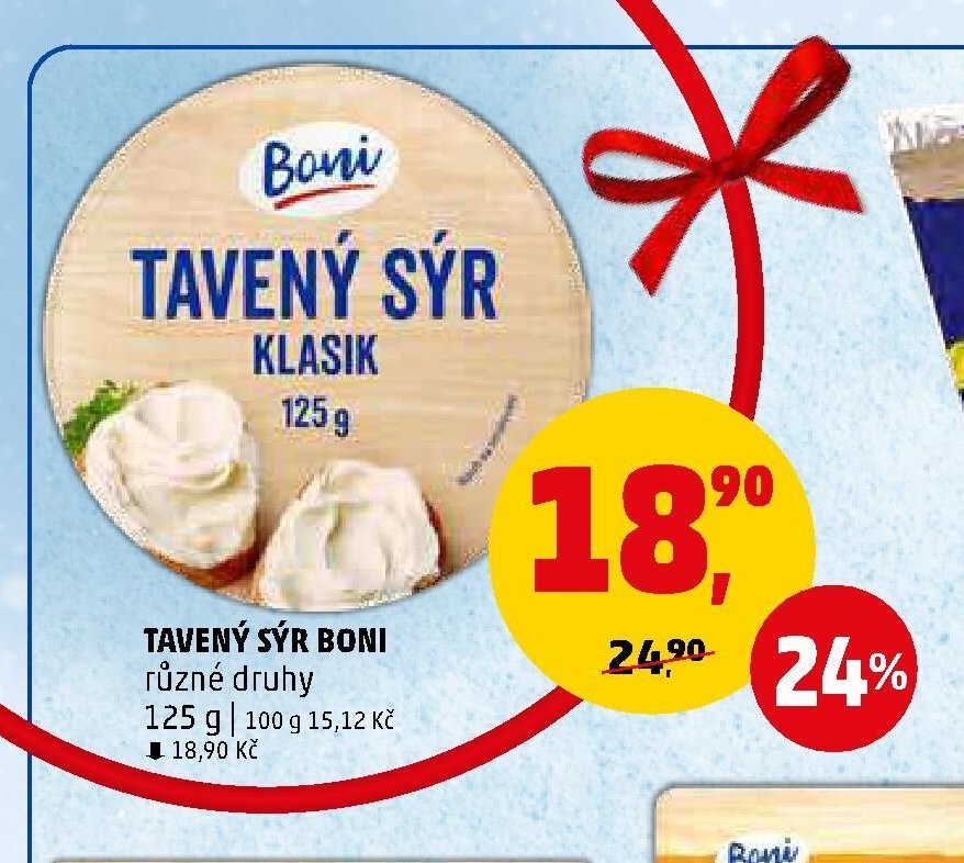TAVENÝ SÝR BONI různé druhy