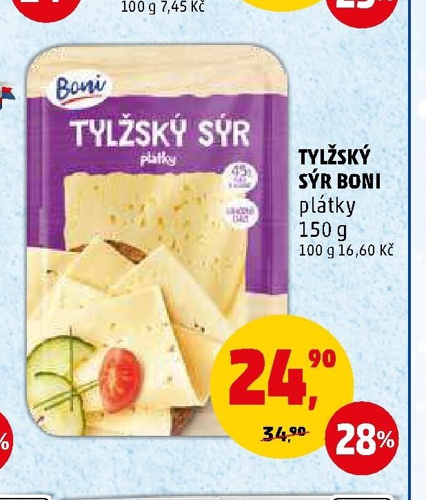 TYLŽSKÝ SÝR BONI plátky