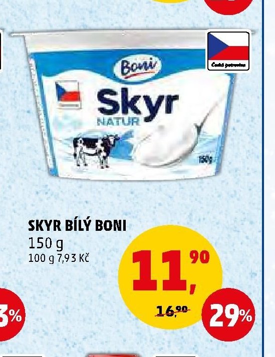 SKYR BÍLÝ BONI