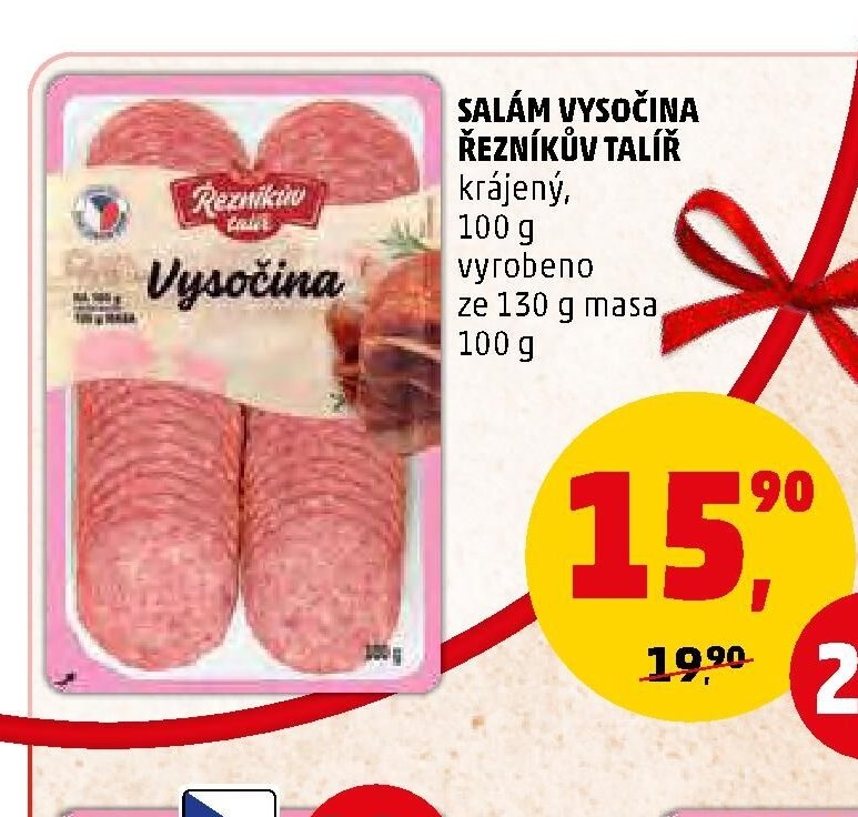 SALÁM VYSOČINA ŘEZNÍKŮV TALÍŘ