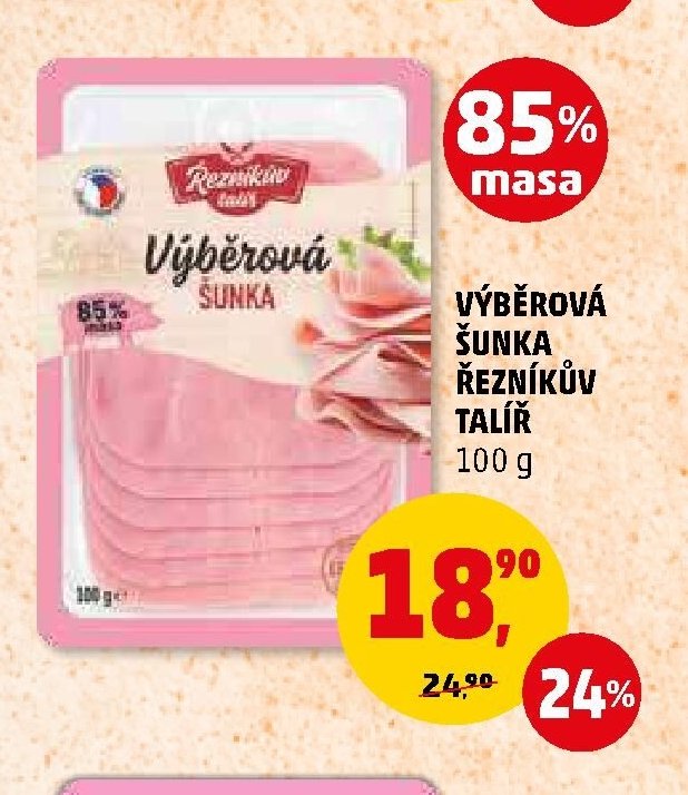 VÝBĚROVÁ ŠUNKA ŘEZNÍKŮV TALÍŘ