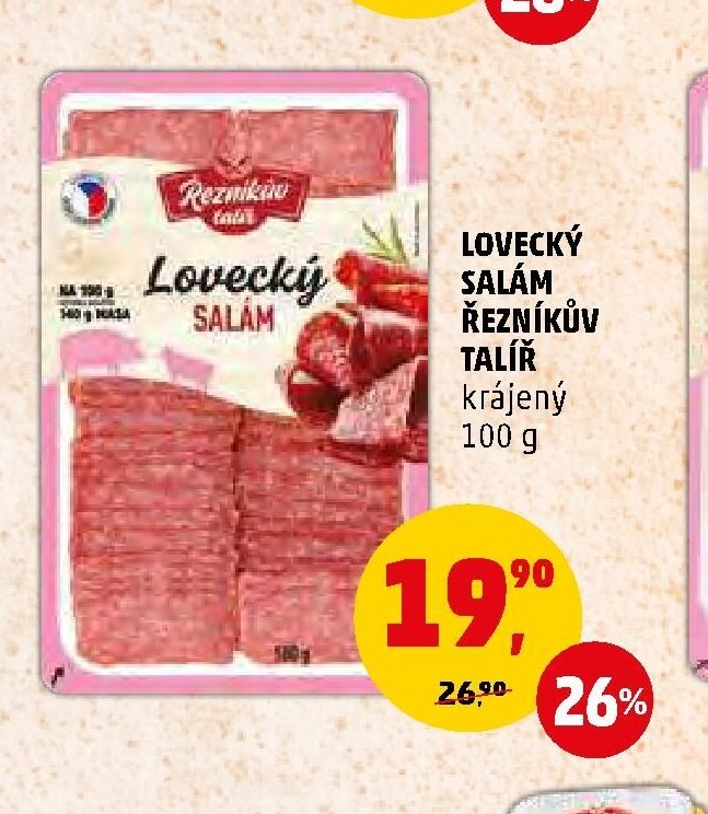 LOVECKÝ SALÁM ŘEZNÍKŮV TALÍŘ