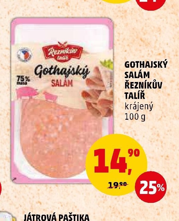 GOTHAJSKÝ SALÁM ŘEZNÍKŮV TALÍŘ