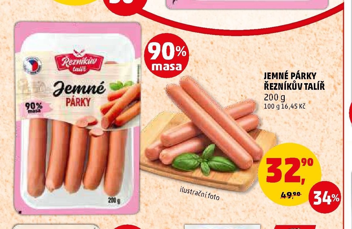 JEMNÉ PÁRKY ŘEZNÍKŮV TALÍŘ 200 g