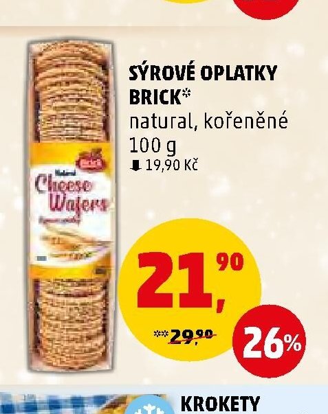 Sýrové oplatky Brick