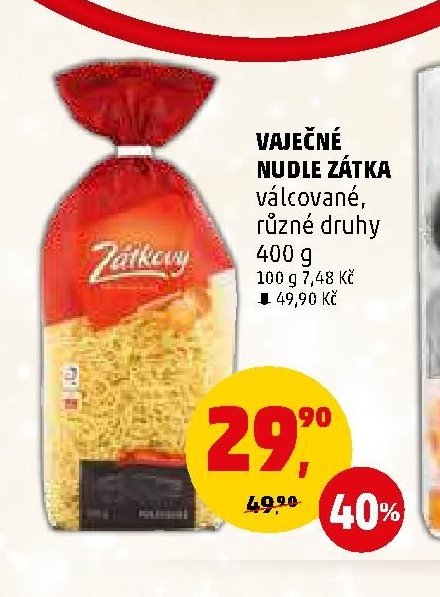 Vaječné nudle Zátka