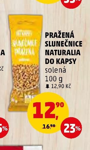 PRAŽENÁ SLUNEČNICE NATURALIA DO KAPSY