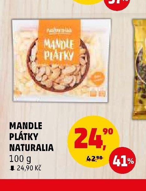 MANDLE PLÁTKY NATURALIA
