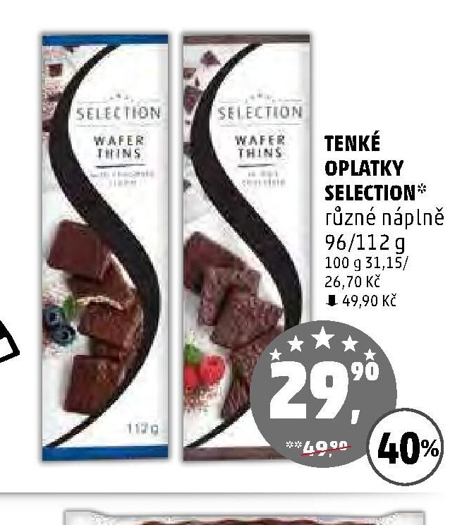 TENKÉ OPLATKY SELECTION*