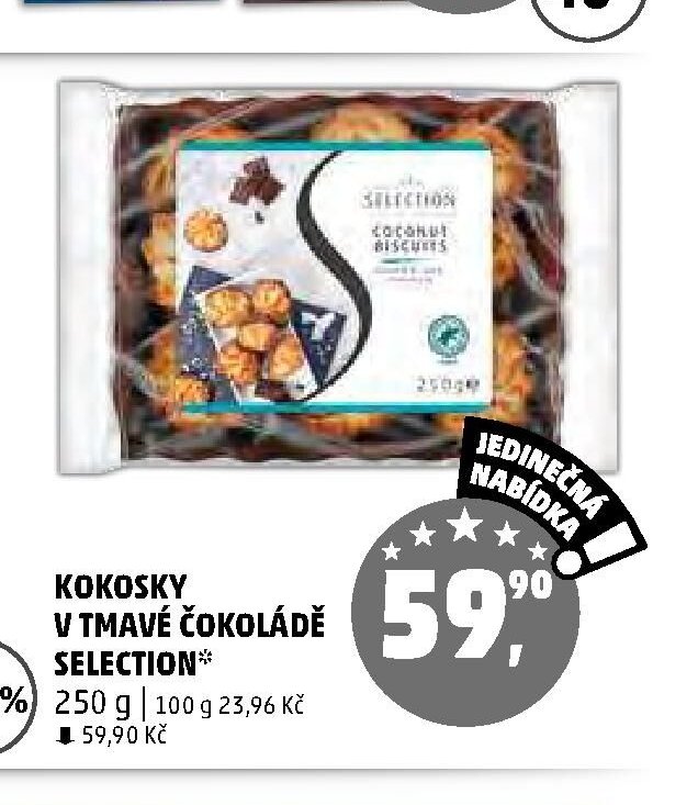 KOKOSKY V TMAVÉ ČOKOLÁDĚ SELECTION*