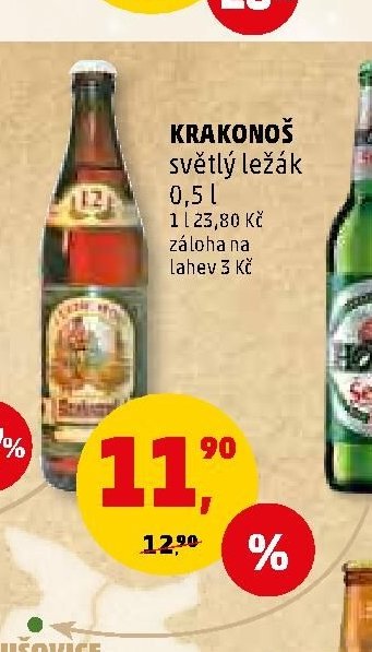 Krakonoš světlý ležák 0,5 l