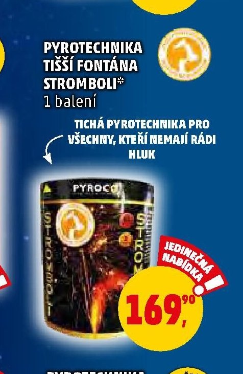 PYROTECHNIKA TIŠŠÍ FONTÁNA STROMBOLI