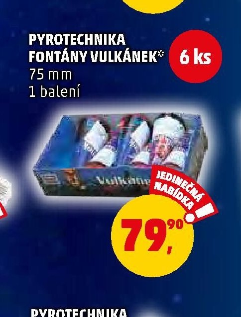 PYROTECHNIKA FONTÁNY VULKÁNEK
