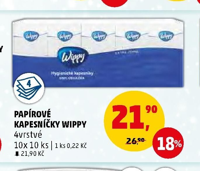 PAPÍROVÉ KAPESNÍČKY WIPPY
