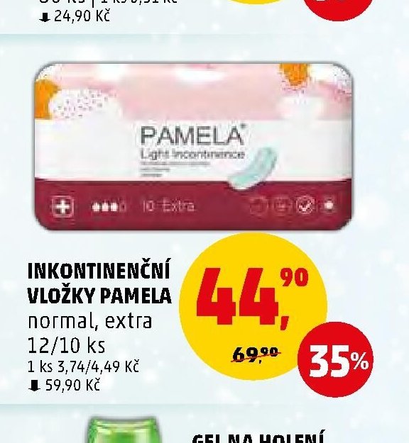 INKONTINENČNÍ VLOŽKY PAMELA