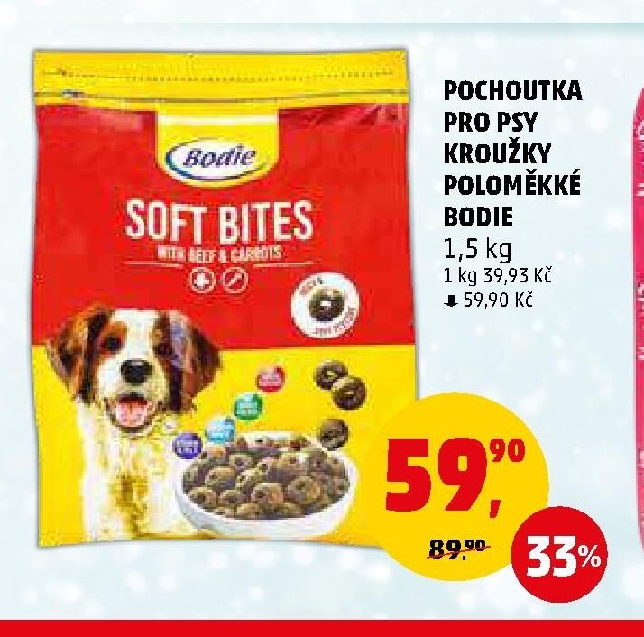 POCHOUTKA PRO PSY KROUŽKY POLOMĚKKÉ BODIE