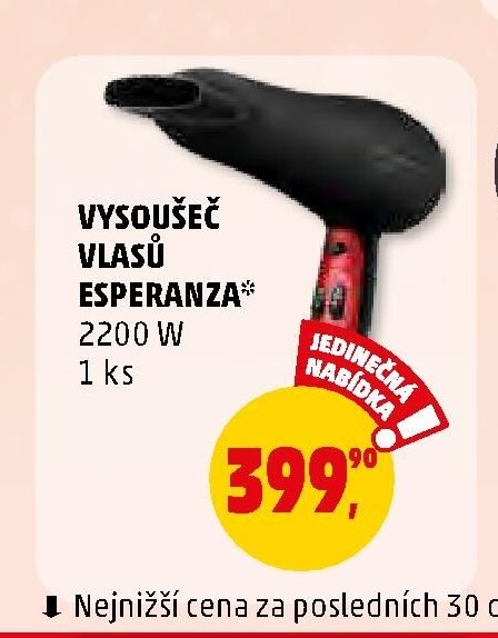 VYSOUŠEČ VLASŮ ESPERANZA*