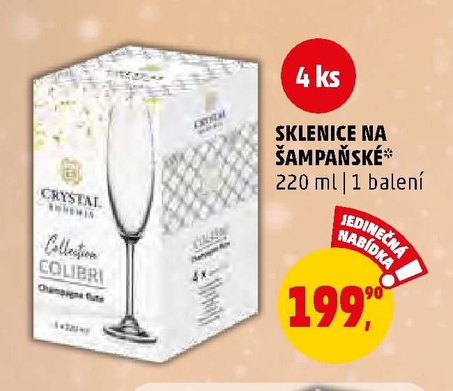 SKLENICE NA ŠAMPAŇSKÉ