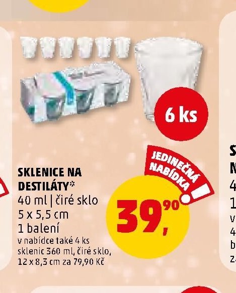 SKLENICE NA DESTILÁTY
