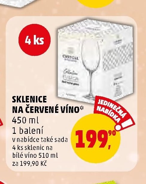 SKLENICE NA ČERVENÉ VÍNO
