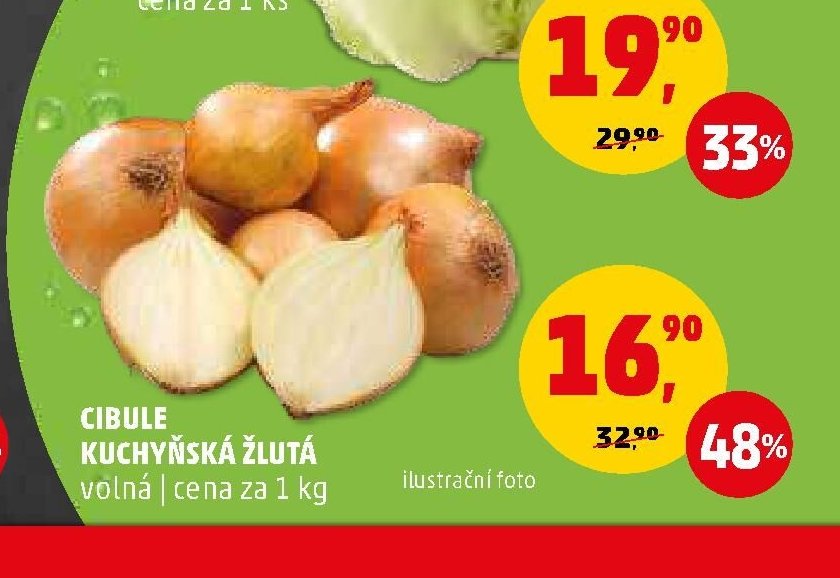 Cibule kuchyňská žlutá