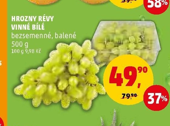 Hrozny révy vinné bílé