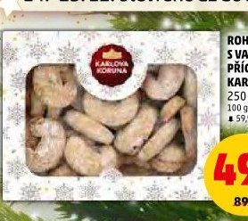 Rohlíčky s vanilkovou příchutí Karlova Koruna